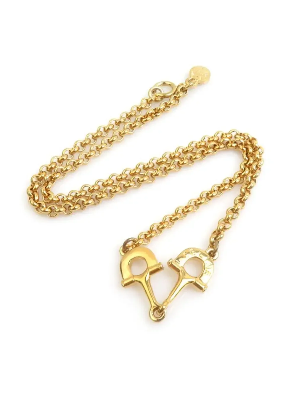 Auth Celine Necklace Gold Metal - #302613C15B